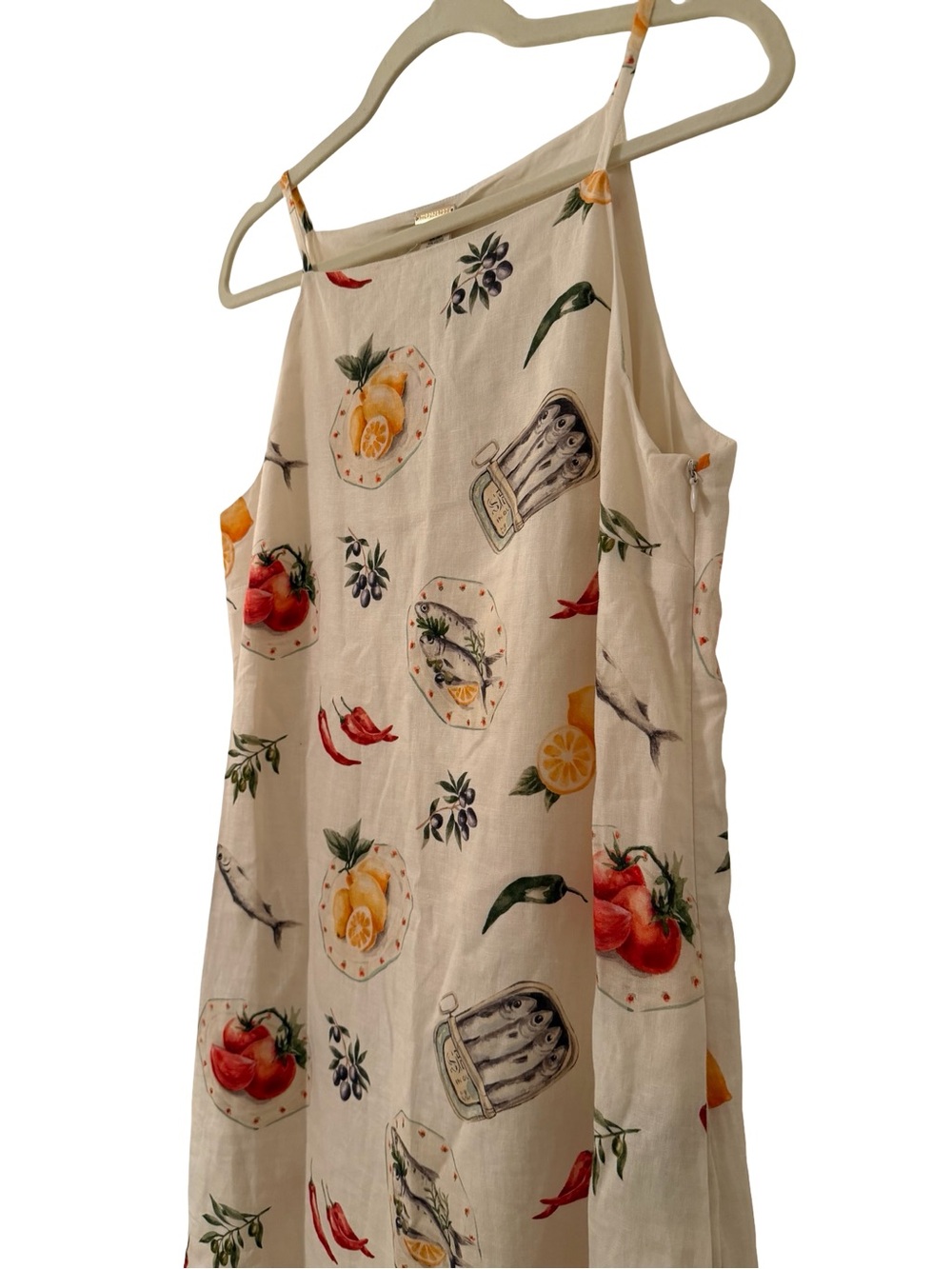 Magaschoni Sardine Linen Mini Dress S NWT - Picture 7 of 10